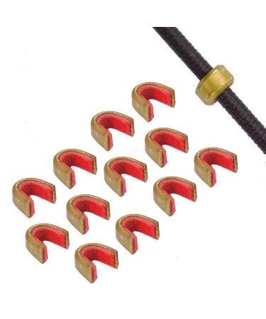 KESHES Bow String Nocking Points  Bowstring Nock Point Archery Accessories, Brass Nocks for Recurve and Compound Bow 6 Pack