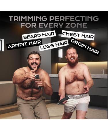 Pro Electric Groin Hair Trimmer - Powerful Waterproof Body Shaver for Men | Ceramic Blade for Smooth Grooming | Perfect Gift for Young Men - TS110 Black - Buy Online on GoSupps.com