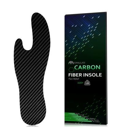 Carbon Fiber Insole (1 PC)  Morton's Extension Orthotic  Turf Toe Relief Insole  Foot Fractures  Hallux Rigidus  and Limitus  Shoe Inserts for Women Men - Alternative to Post Op Shoe 265mm 10.43 In Fit Women's Size10.5-1...