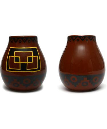 Mate Green Calabasse for Yerba Mate Brown Black Yellow 350 ml - Buy Online on GoSupps.com