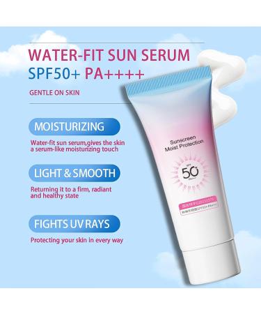 Brightening Sun Cream SPF 50 PA+++ Factor 50 Face Cream Sun Block For Face & Body Waterproof Sun Cream Against UVA & UVB Gentle Oil Free Travel Sunscreen for Daily Use Delicate Sensitive Skin - Buy Online on GoSupps.com