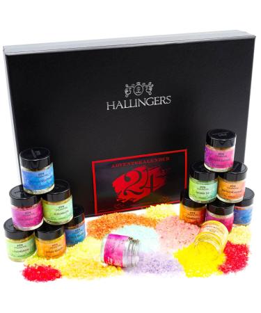 Hallingers swimming salt Deluxe Advent calendar - swimming salt Advent calendar Handmade 24 TOTES Sea salts (set) - Mother's Day gift & gift ideas for Father's Day |Congratulations CHANUKKA Congratulations News about 24 Salz Advent Calendar - Buy Online on GoSupps.com