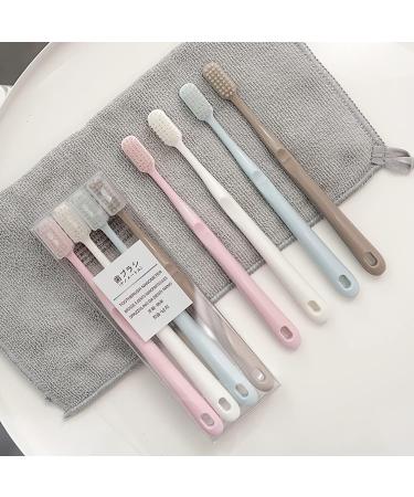 GANMFOYC Ultra Soft Manual Toothbrush - 4 Pack Gentle Cleaning Various Colors | International Shipping - Buy Online on GoSupps.com