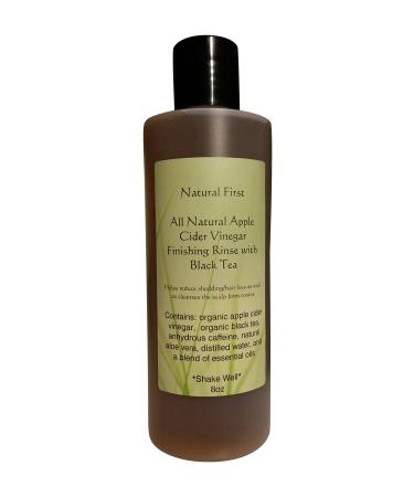 Organic Apple Cider Vinegar Finishing Rinse w/Black Tea for Shedding/Hair Loss (DHT Blocking) 8oz