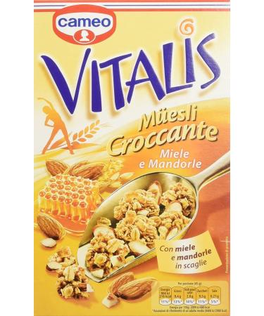 6 x Cameo Vitalis Muesli Crunchy millet and almond honey cereals, sweets 300 g