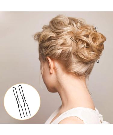 150 Metal Hair Clips Set - U-Shaped Bobby Pins for Kids & Girls | Black Hair Needles for Hairdressing Salon - Buy Online on GoSupps.com