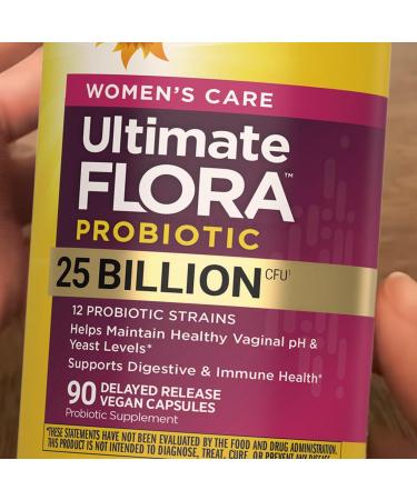 Women's Care Probiotic (90 Count.) 25 Billion CFU 12 Strains Delayed Release Vegan Capsules Supports Digestive & pH Balance - Buy Online on GoSupps.com