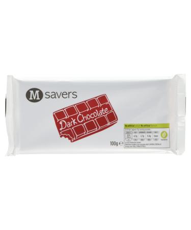 Morrisons M Savers Dark Chocolate 100g