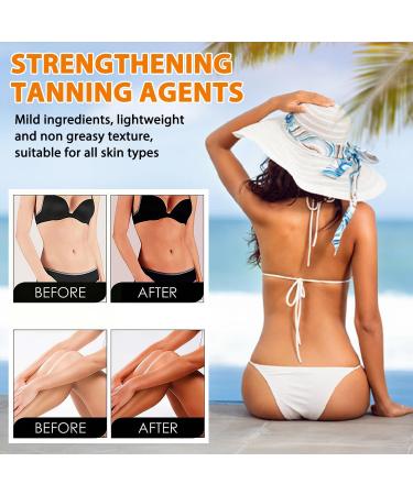 Luxury Intensive Tanning Gel Natural Tanning Accelerator Cream Gel For Sunbeds & Outdoor Sun(2PCS) - Buy Online on GoSupps.com