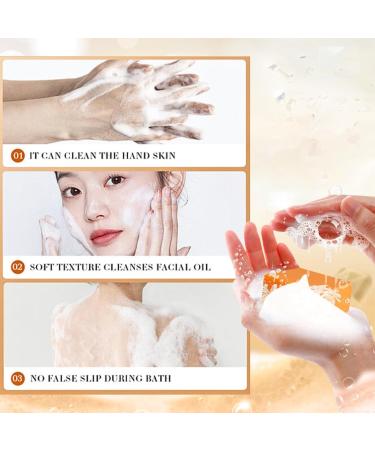 IZBEAUVO Turmeric Soap Nature Turmeric Soap Turmeric Brightening Soap Turmeric Soap Bar Ginger Extract Soap For Face & Body Dark Spot Corrector Remover Moisturizing Erase Fine Lines Firming - Buy Online on GoSupps.com