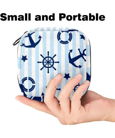 Buy Anchor Storage Bag for Women's Bandages & Menstrual Pads | Portable Nautical Design Multicolored Ideal for School & Office - Buy Online on GoSupps.com