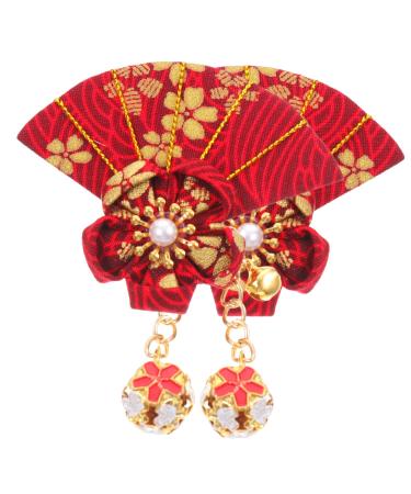 minkissy 2 Pairs Cherry Blossom Hairpin girl hair clips hair accessories floral decor vintage accessories barrettes for hair decorative hairclip flower design hair clips kimono