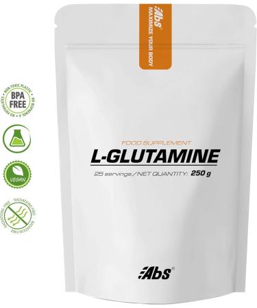 L-Glutamine Powder - 250g | 25 Portions | Natural Fermentation for Relaxation Immune Support & Muscle Recovery - International Shipping Available - Buy Online on GoSupps.com