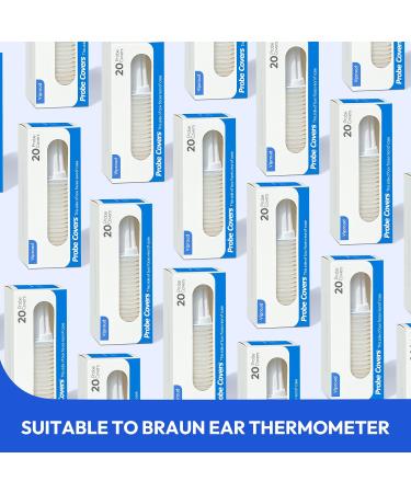 120X Disposable Ear Thermometer Probe Covers - Compatible with Braun - 0% BPA Lens Filters & Refill Caps - Buy Online on GoSupps.com