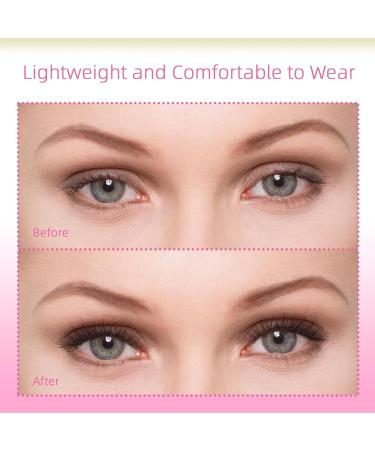 Self Adhesive Eyelashes No Glue Natural Fake Lashes Wispy Individual Lashes DIY Manga Lashes Clusters Extension Mix 10-12-14MM Reusable False Eyelashes No Sticky Residue Self Application at Home - Buy Online on GoSupps.com