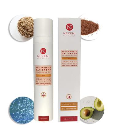 Nezeni Anti-Wrinkle Face Cream for Women/Men 16 Active Ingredients | Deep Wrinkle Filler | Anti-Wrinkle Firming Day Cream for Face, Neck and Décolleté | Sensitive and/or Dry Skin