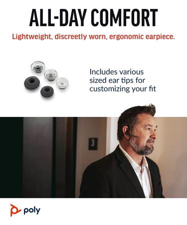 Poly Voyager Legend Wireless Headset - Bluetooth with Noise-Canceling Mic, Voice Controls, and Ergonomic Design - Buy Online on GoSupps.com
