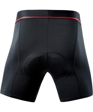XGC Mens Cycling Shorts with 4D Gel Seat Pad | Breathable Elastic Cycling Underpants & Pants - High Density Black - Buy Online on GoSupps.com
