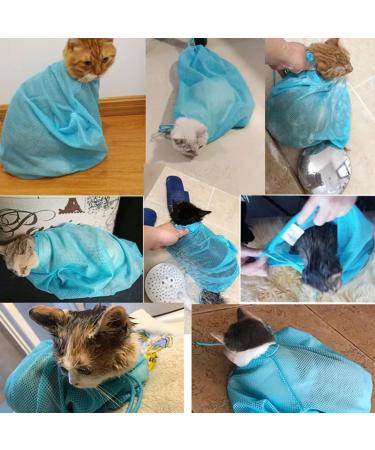 SSRD Cat Shower Bag - Adjustable Multi-Function Washing Bag for Cats | Prevent Scratches & Bites | Ideal for Swimming Ear Cleaning & Claw Care - 1PC - Buy Online on GoSupps.com