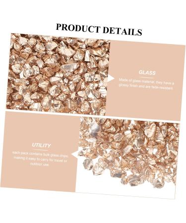 HONMEET 1 Nail Gravel Accessories for Lithops Nail Accessories Nail Art Decors Crushed Decor for Nail Art Irregular Nail Charms Diamond Drawing Charms Nail Art Supplies Glass 20.00X12.00X2.00CM Golden - Buy Online on GoSupps.com