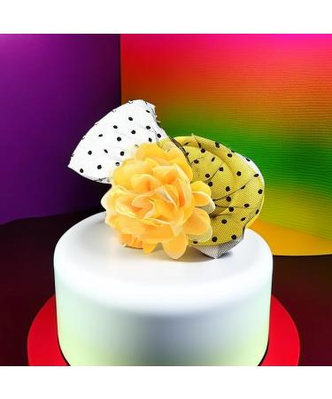 amangul Teenagers Hair Clip with Flower Decor Top Hat Shape Hairpin Colorful Hair Clip for Taking Photo Hairpins for Woman Girl(Red) - Buy Online on GoSupps.com