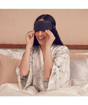 Slip Silk Sleep Mask Black - 100% Pure Mulberry Silk Eye Mask | Comfortable Sleeping Mask - Buy Online on GoSupps.com