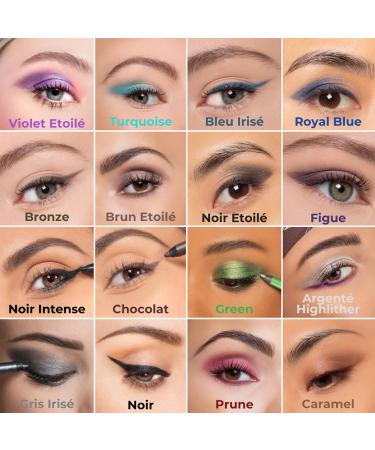 Womake - Long-lasting eye pencil - Water-resistant - Easy application - No transfer - Made in France - Shade: Iridescent gray - Buy Online on GoSupps.com