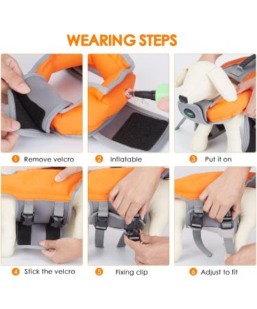 Ownpets Inflatable Dog Vest - High Buoyancy Light Swim Vest for Dogs | Adjustable Pet Rescue with Reflective Strips (XL) - Buy Online on GoSupps.com