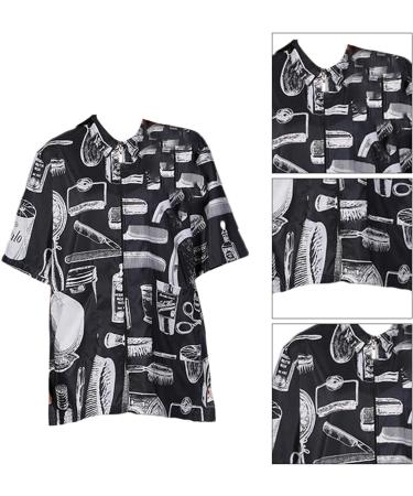 PLAFOPE Hair Cutting Technician in Hairdressing Overalls Tank Tops for Men Hairdresser Clothing Black Apron for Women Mens Overalls Vest for Men Hair Cutting Cape Jackets for Men Fiber - Buy Online on GoSupps.com