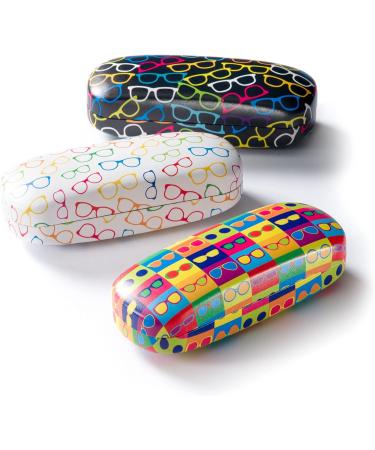 FEFI Hardcase Glasses Case with Matching Microfiber Cloth - Durable Black Eyewear Protection for Travel & Storage - Buy Online on GoSupps.com