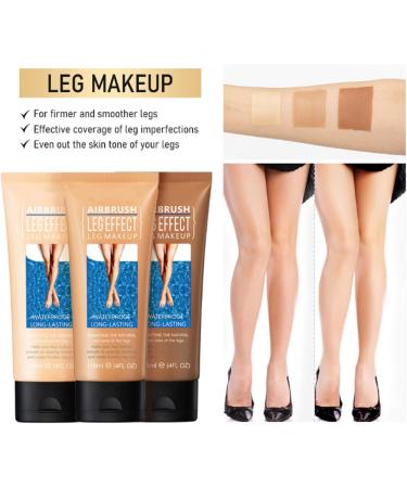 Legs Airbrush 118 Ml Makeup Lotion for Legs Body Foundation Waterproof Long Lasting Full Coverage Lightweight Cosmetic for Body (1#) - Buy Online on GoSupps.com