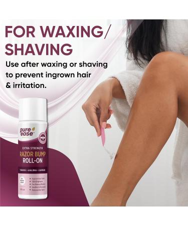 Razor Bump Treatment for Bikini Area | Ingrown Hair Serum with Vitamin E AHA/BHA & Camphor Soothes Razor Burns & Irritated Skin - Buy Online on GoSupps.com