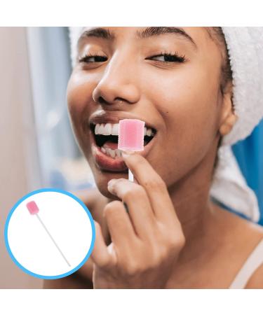 Healifty 100-Piece Disposable Cotton Swabs for Oral Hygiene | Neutral Foam Mouth Care Sticks | Comfort & Clean Health (Pink) - Buy Online on GoSupps.com