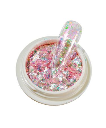 Powder Nail Dip Remover compatible with Machines Nail Powder Fairy Color High Light Dream Cloud Brocade Piece Magic Mirror Powder Nail Sequins Manicure Lavender Dipping Powder Kit (C One Size) One Size C
