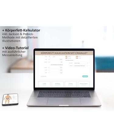 Cravallo Caliper: Accurate Body Fat Measuring Device | Easy to Use with Video Instructions | Shop Now for International Shipping - Buy Online on GoSupps.com