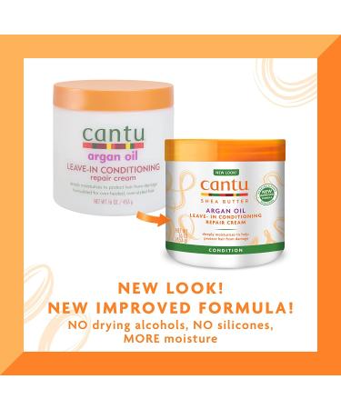 Cantu Leave-In Conditioning Repair Cream with Argan Oil 16 oz - Pack of 2 | 32 Ounce Total - Buy Online on GoSupps.com