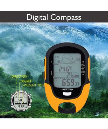 Yosoo Health Gear Digital Altimeter Barometer Compass, Multifunction GPS Navigation Receiver Waterproof Handheld GPS USB Rechargeable Hygrometer Barometer for Outdoor Sports, Sunroad FR-510 - Buy Online on GoSupps.com