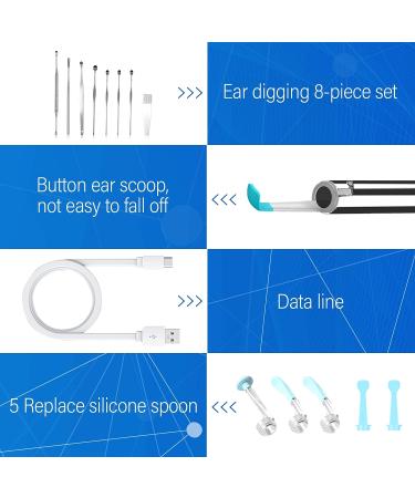 Nordun Wireless Ear Wax Removal Tool & Otoscope 1080P Camera - Ear Cleaner Kit for iOS, Android & iPad (8 Pcs) - Buy Online on GoSupps.com