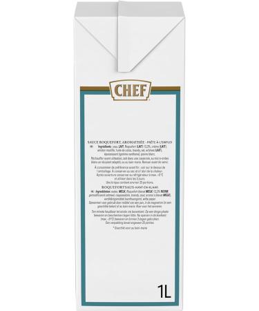 CHEF Sauce Roquefort Liquide - Pr te- -l'Emploi - Sauce Cr meuse et Onctueuse - 13 3% de Roquefort - Gain de Temps - Aide Culinaire Fonds Fumet - Brique de 1L - Buy Online on GoSupps.com