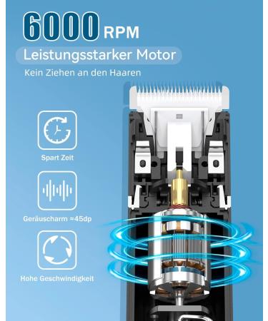 7-in-1 Men's Body Shaver & Groomer | Electric Razor Ear & Nose Trimmer Waterproof USB - Precision Hair Removal - Buy Online on GoSupps.com