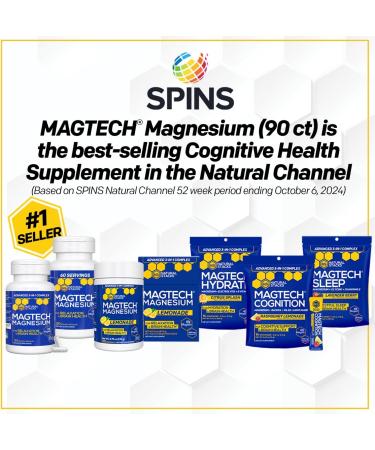 Magtech Magnesium Capsules & Lemonade Bundle - 3 Forms of Magnesium - Supports Relaxation and Brain Health* - 60 Total Servings - Buy Online on GoSupps.com