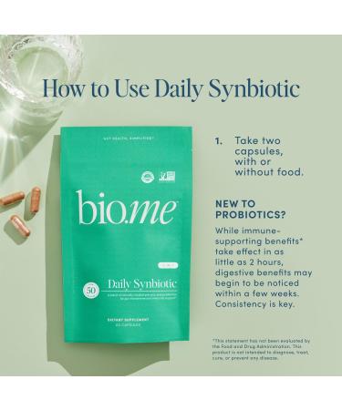 Bio.me GLP-1 Support Powder & Synbiotic Capsules - Raspberry Fiber (24 Servings) + Collagen Enzymes B Vitamins - 3-in-1 Prebiotics & Probiotics for Gut Health Energy Immune Support (60 Caps) - Buy Online on GoSupps.com