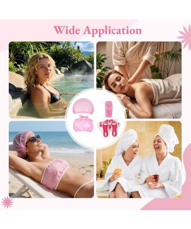 100 PCS Spray Tan Accessories Disposable Spray Tan Accessories Set with Feet Pads Hair Caps Bra Underwear Beach Tanning Wear Kit for Home Self Tanning Salon Use - Buy Online on GoSupps.com