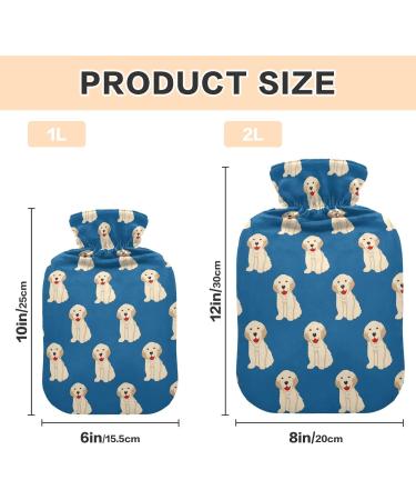 Golden Retriever Dog Heat Bottle | 1L Hot Water Bag for Pain Relief & Warming | Ideal for Headaches & Back Pain - Buy Online on GoSupps.com