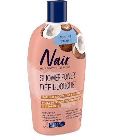 Nair Shower Power Sensitive Formula Hair Remover for Legs & Body with 100% Natural Coconut Oil plus Vitamin E 312-g (Packaging may vary) - Buy Online on GoSupps.com