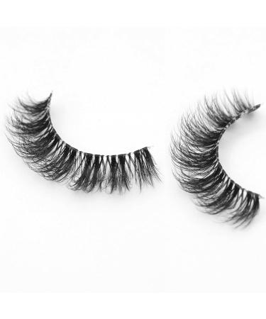 3D Clear Band Soft Faux Mink Cat Eye False Eyelashes - 7 Pairs Natural Wispy Reusable | Happy Heartbeat (No.202) - Buy Online on GoSupps.com