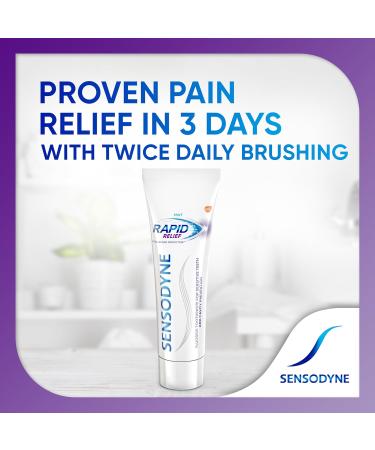 Sensodyne Rapid Relief Sensitive Toothpaste - Effective Sensitive Teeth Treatment Mint Flavor 3.4 Ounces - Buy Internationally - Buy Online on GoSupps.com