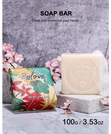 Cherry Blossom Spa Gift Set for Her - BFF LOVE | Massage Oil, Candle, Bath Salt, Hand Cream & Soap - Buy Online on GoSupps.com