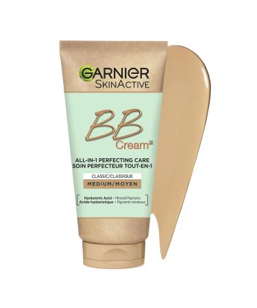 Garnier BB Creme Classic 50ml - All-in-One Skin Care with Hyaluronic Acid & Aloe Vera SPF 15 - Medium for All Skin Types - International Shipping Available - Buy Online on GoSupps.com