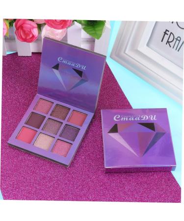 FOMIYES 9 Eyeshadow Women Eye Shadow Makeup Palette Metallic Eye Shadow Palettes Diamond Shimmer 1 count (Pack of 1) Purple - Buy Online on GoSupps.com